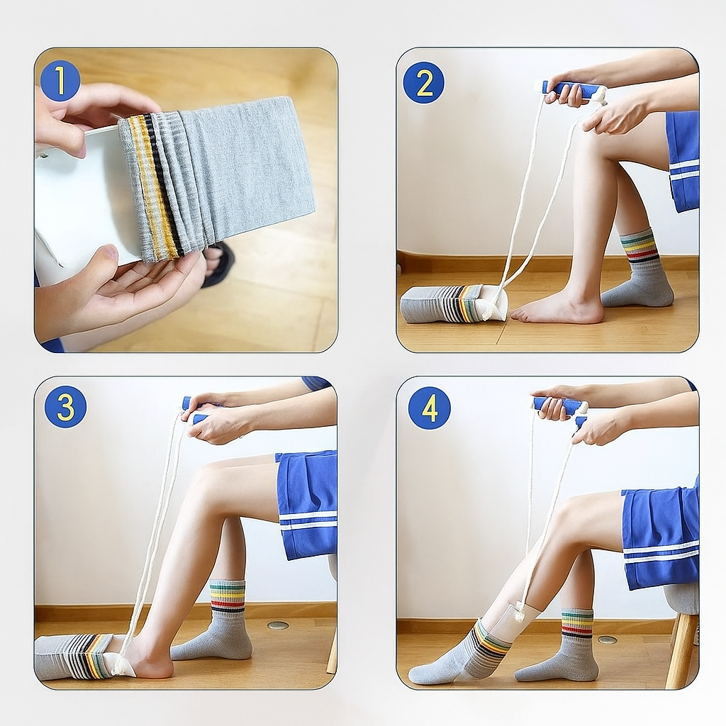 Sok Helper – Sokken Aantrekken Zonder Bukken – Ideaal bij Beperkte Mobiliteit